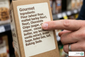 compound ingredient breakdown on retail food packaging